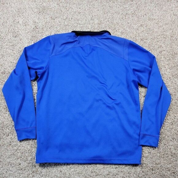 Nike Golf Pullover Mens Large Blue Black Dri Fit Standard Fit Dole Logo - Picture 8 of 8